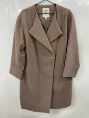 h10954 niko and ニコアンド チェスターコート ロングコート アウター ブラウン