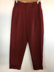 BEAUTY&YOUTH UNITED ARROWS ハイウエスト ペグトップパンツ レディース M レッド 4011202512170064