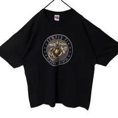 イーグル 大判プリント オーバーサイズ アメリカ XL ブラック 黒 Tシャツ メンズ レディース ユニセックス 古着 半袖