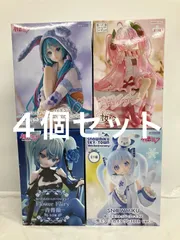 未開封 初音ミク ぬーどるストッパー フィギュア 桜ミク うさ耳パジャマ 青薔薇 雪ミク 4種 4個セット LFQ865 f107