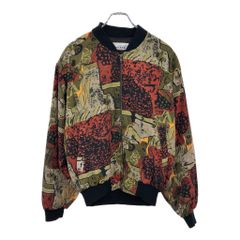 希少80s 90sピカソジャケット総柄バララメ アート ブルゾン ジャンパー 