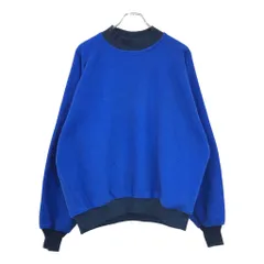 90年代 USA製 LANDS' END ランズエンド プルオーバー フリースジャケット ブルー(ユニセックス L)中古 古着 V6099