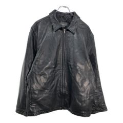 90年代 Banana Republic バナナリパブリック レザージャケット ブラック(メンズ L)中古 古着 V6800