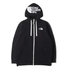 THE NORTH FACE ノースフェイス パーカー ブラック(K) 黒 サイズ:XL | フードロゴ 刺繍 ジップ スウェットパーカー (Rearview Full Zip Hoodie) | トップス フーディー【メンズ】【中古】