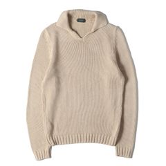 ザノーネ ZANONE 半袖ニット スキッパー ダークグレー サマーニット 50