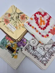 【新品】ブランド レディースハンカチ 4枚セット お買い得品