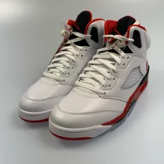 【姫路東店】 中古 NIKE | ナイキ スニーカー AIR JORDAN 5 FIRE RED “BLACK TONGUE” HQ7978-101 2025A/W ホワイト 【126】