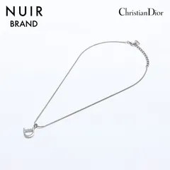 Christian Dior クリスチャンディオール ネックレス シルバー アルファベット Dロゴ【中古】