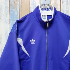 HA134☆アディダス☆トラックジャケット☆ワンポイント刺繍ロゴ☆90s☆L相当