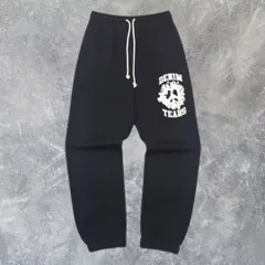 正規品 Denim Tears デニムティアーズ ブラック ロゴ スウェットパンツ ロングパンツ ストリートファッション メンズ ユニセックス
