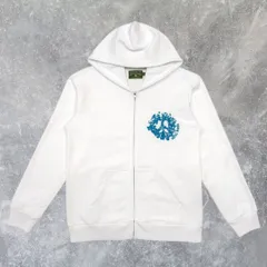 正規品 Denim Tears デニムティアーズ ホワイト ロゴ ジップアップパーカー フーディー フード付き ストリートファッション メンズ ユニセックス