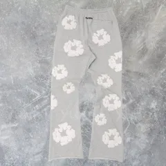 正規品 Denim Tears デニムティアーズ  グレー 花柄 スウェットパンツ ロングパンツ ワイドパンツ ストリートファッション メンズファッション