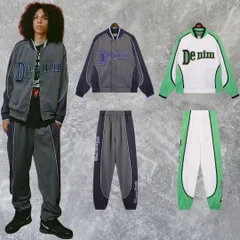 正規品 Denim Tears デニムティアーズ グリーン グレー セットアップ ジャケット ジャージ ロングパンツ ストリートファッション メンズ