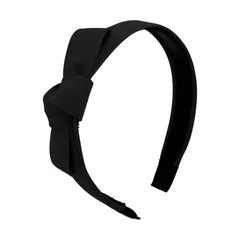 【在庫処分】ヘアアクセサリー 髪留め ヘアバンド おしゃれ 大人 カチューシャ レディース 幅広 リボン付き シンプル 大きめ 痛くない 無地 ブラック