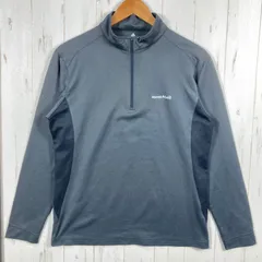 【Men's M グレー系】 Montbell ( モンベル ) ウイックロン ZEO ロングスリーブ ジップシャツ Wickron ZEO Long Sleeve Zip Shirt ポリエステル ウェア トップス インナー シャツ ロン