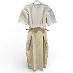 ADAMETROPEFEMME アダムエロペ ランタンドッキングワンピース 25402 綿混 24年製 ベージュ サイズFREE レディース 春 ゴーゴー古着久喜倉庫店 草2815