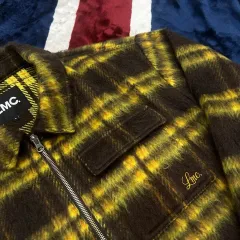 LMC ブラッシュド CHECK ジップアップ ジャケット