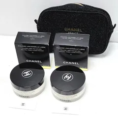 【未使用品】CHANEL シャネル フェイスパウダー プードゥル ユニヴェルセル リーブル N 10 30gx2 & ノベルティ化粧ポーチ