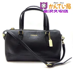 COACH コーチ　49392　サフィアーノ ミニサッチェル クロスボディ ハンドバッグ　2wayショルダー　ブラック　黒　レザー　ミニボストン　25-H-244　久安店