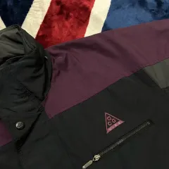 L NIKE ACG 90s サファリ ウィンドブレーカー/ブラックファーパープル