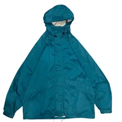90s L.L.BEAN GORE-TEX STOWAWAY Mountain Parka L ブル―グリーン マウンテンパーカー ゴアテックス パッカブル 古着