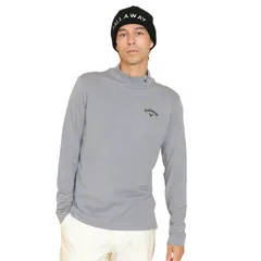 [キャロウェイ] メンズ 長袖 モックネックシャツ (ベーシック・吸湿発熱性) / ゴルフ インナー / C24233108 1020_グレー [1020_グレー] [LL]