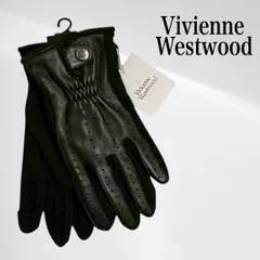 ヴィヴィアンウエストウッド 手袋　グローブ　レザー　鹿革　ブラック　刺繍 2025年最新】vivienne westwood 手袋 レザーの人気アイテム - メルカリ