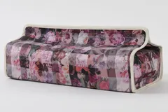 【数量限定】ディーディーインテックス FLORET LONDON DDintex ティッシュカバー アーカイブ･ギンガム パープル [リバティプリント使用]
