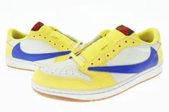 ナイキ NIKE ×Travis Scott Women's Air Jordan 1 Retro Low OG Canary ウィメンズ エアジョーダン1 ロー カナリー DZ4137-700 27.5 イエロー ☆AA★▲■250818