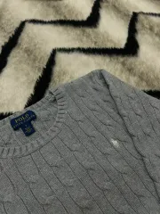 キッズ7 POLO RALPH LAUREN(ポロラルフローレン) キッズ ケーブル編みニット/グレー