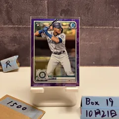 2020 Topps Bowman Chrome Kyle Lewis 105/250 SEATTLE MARINERS Purple Refractor RC ルーキー Rookie カード