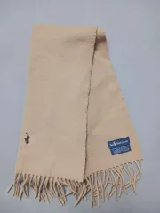 ポロラルフローレン ベージュ マフラー ストール ラムウール 100%