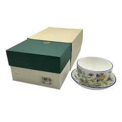 MINTON ミントン ロイヤルドルトン ハドンホール ブルー ジャパニーズ カップ＆ソーサー ROYAL DOULTON HADDON HALL JAPAN CUP & SCR 洋食器 ブランド 湯呑 中古 W４