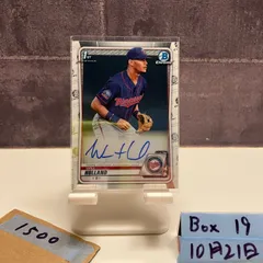2020 Topps 1st Bowman Chrome Will Holland 直筆サインカード MINNESOTA TWINS カード