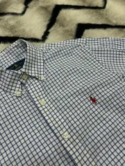 S ポロラルフローレン チェックシャツ/スリムフィット