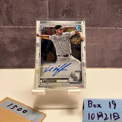 2020 Topps 1st Bowman Chrome Karl Kauffmann 直筆サインカード COLORADO ROCKIES カード