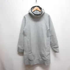 ザノースフェイス THE NORTH FACE NTW61985 テック エアー スウェット ロング フーディ M グレー チュニック ワンピース 正規品