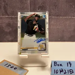 2020 Topps 1st Bowman Chrome Tahnaj Thomas 直筆サインカード PITTSBURGH PIRATES カード
