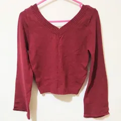 【LIPSERVICE】 リップサービス　トップス　ニット　カラー　レッド系　サイズ　フリーサイズ