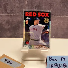 2021 Topps Chrome Roger Clemens Boston Red Sox 35th Anniversary Mojo Refractor カード