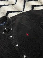 L POLO RALPH LAUREN 90s ヘビー コーデュロイ シャツ/ブラウン