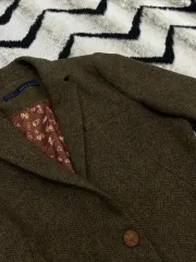 L ZARA Basic ヘリンボーン ブレーザー