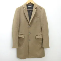 H■ジャーナルスタンダード/relume JOURNAL STANDARD カシミヤブレンド チェスターコート【S】ベージュ/MENS■4【中古】