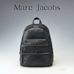 【希少】MARC JACOBS マークジェイコブス リュック 黒 シボ革 オールレザー バックパック リュック 男女兼用 ブラック