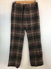 SM2 タータンチェック フランネルパンツ レディース ダークグレー×ベージュ×ブラウン 4021202512170007