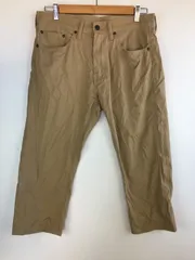 Levi's505 クロップドパンツ 牛革 メンズ W32 ベージュ 4021202512170008