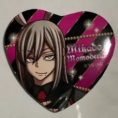 桃源暗鬼 ハート缶バッジ ハート型缶バッジ 桃寺神門