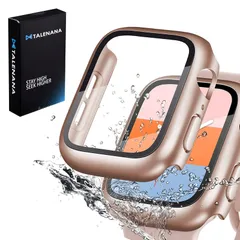 TALENANA for Apple Watch 防水ケース 40mm/44mm 保護カバー 強化ガラスフィルム 一体型 全面保護 衝撃吸収 Apple Watch Series 6/SE3/SE2/SE/5/4対応 PC素材 装着簡単 タッチ感良好 アップル
