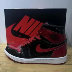 NIKE 2021 AIR JORDAN 1 HIGH RETRO OG PATENT BRED 27.5cm 555088-063 ナイキ エアジョーダン1ハイレトロ パテントブレッド スニーカー 心斎橋店