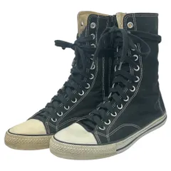 NUMBER (N)INE(ナンバーナイン) 04SS DREAM BABY DREAM期 Side-Zip High-Top Sneakers サイドジップ ハイカット スニーカー 8(26cm程度) ブラック×ホワイト アーカイブのサムネイル